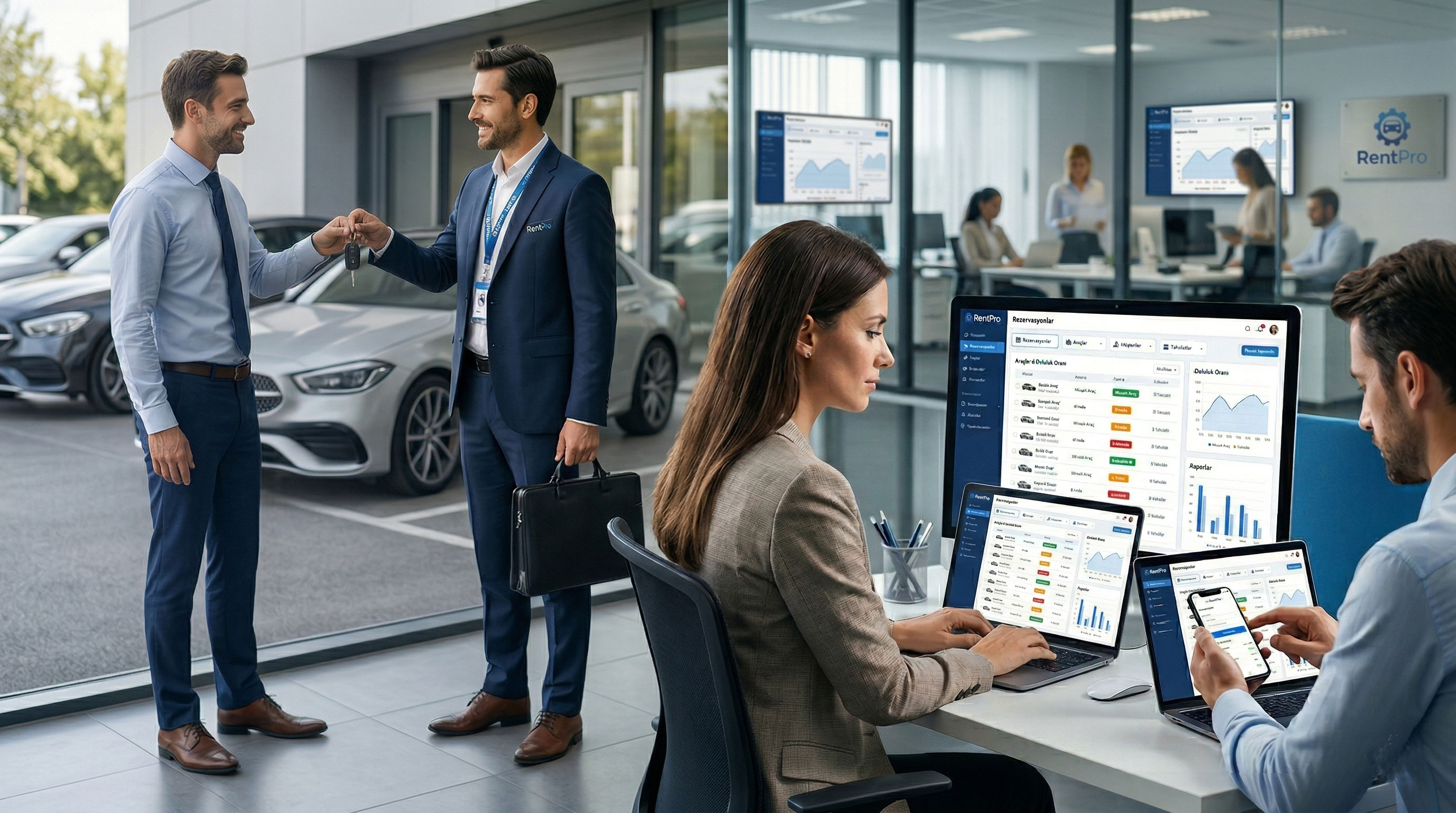 BetoRentPro Araç Kiralama Otomasyon Yazılımı - Arka Plan